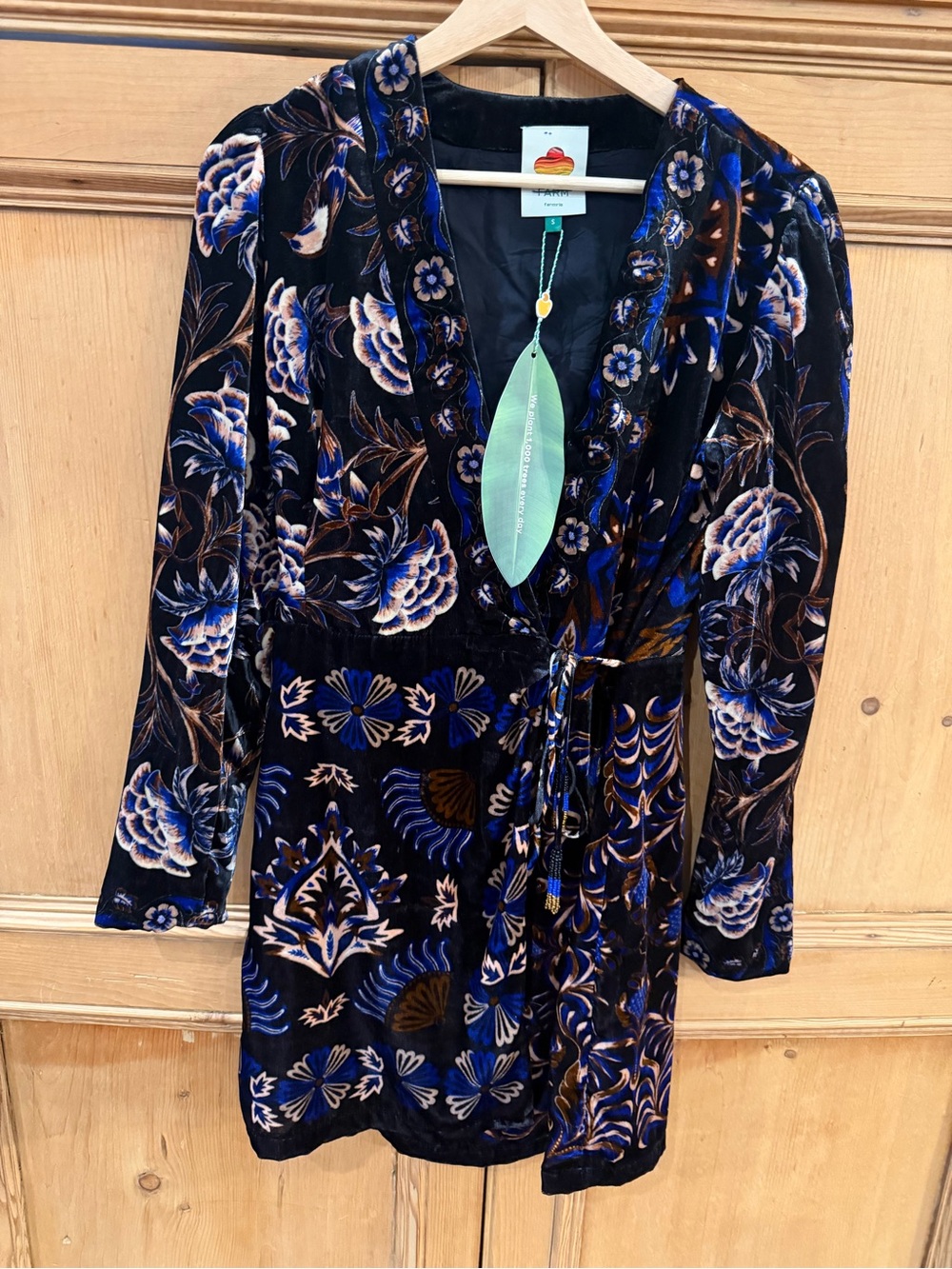 Farm Rio Arabesque Wrap Mini Dress - Picture 4 of 6